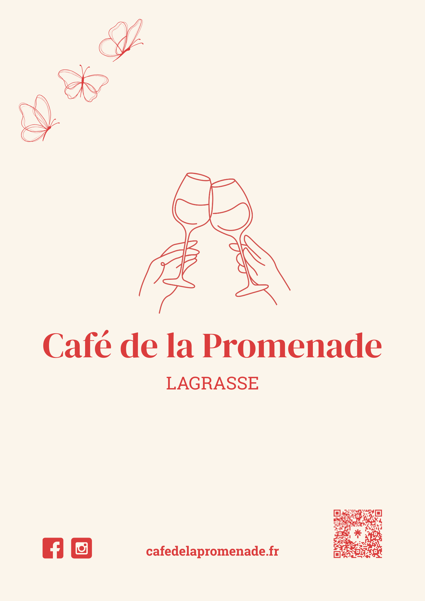 Menu Café de la Promenade Lagrasse